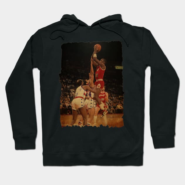 Michael Jordan vs Washington Bullets, 1985 Vintage Hoodie by CAH BLUSUKAN